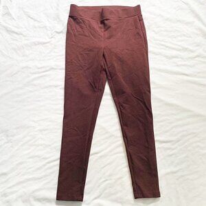 5/$25 LOFT maroon pull‎ on elastic waist jegging dress pants - Medium